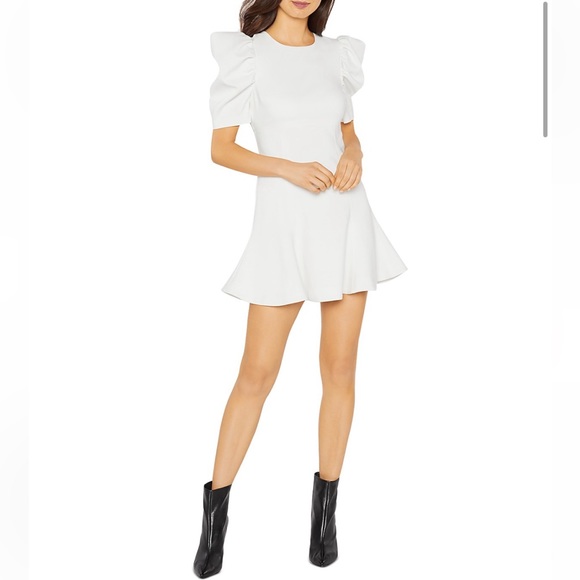 Likely Dresses & Skirts - LIKELY Alia Puff Sleeve A-Line Mini White Dress | Size 0